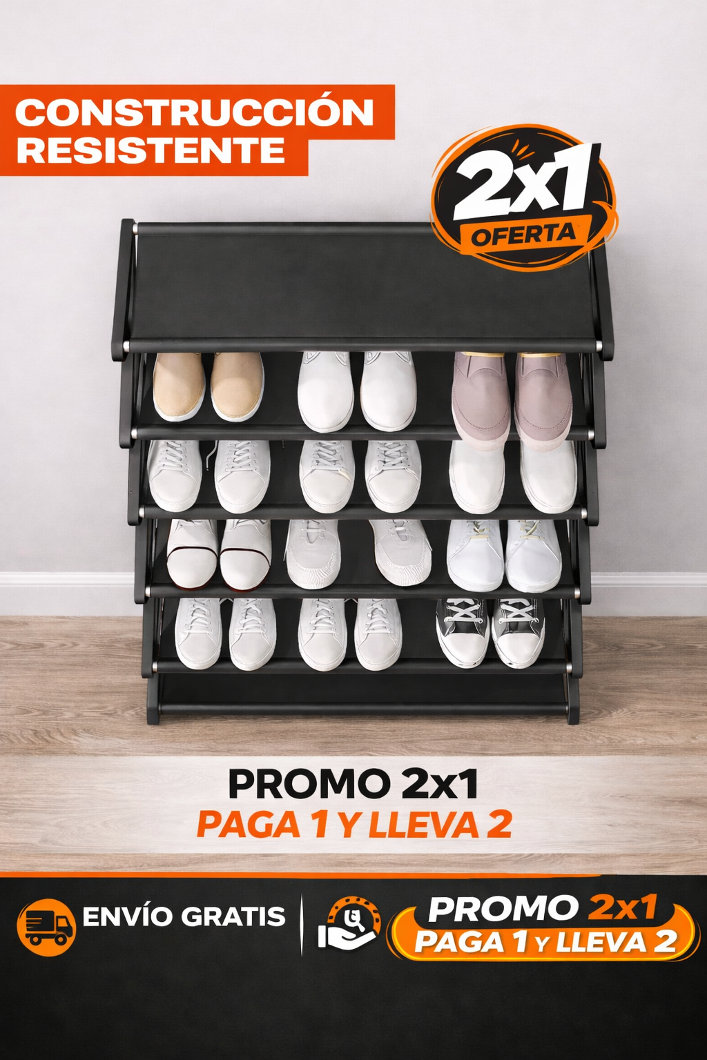 Zapatero en Cruz de 5 Niveles (Promoción 2x1)