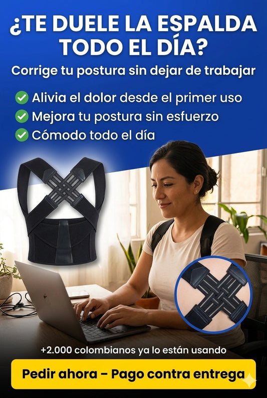PosturaFirme™ Pro – Corrector Lumbar Inteligente