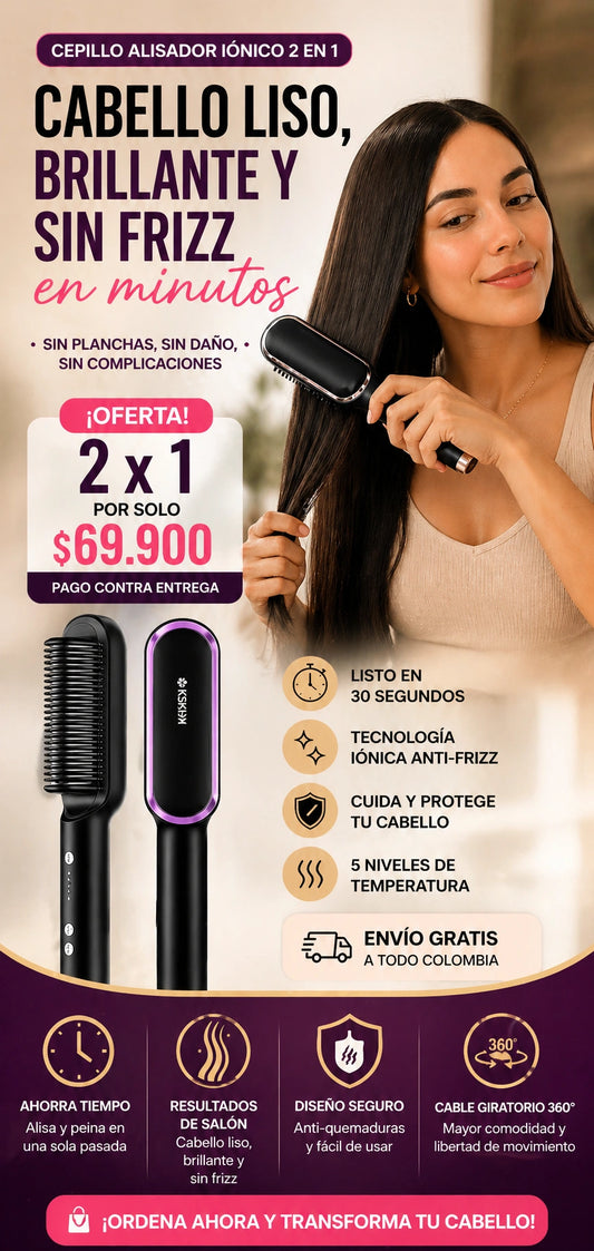 Lisara™ — cabello liso sin frizz en minutos