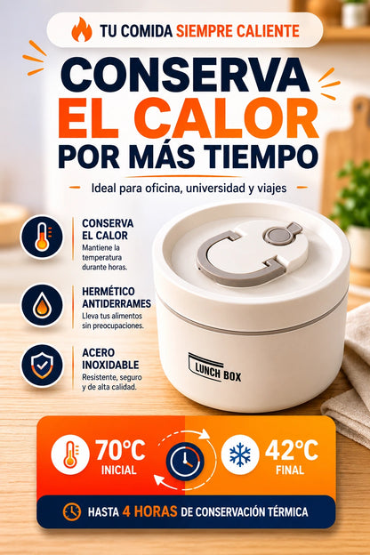Set Portacomidas Térmico 4 en 1