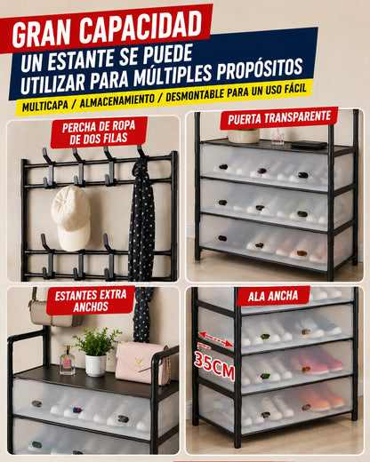 Zapatero Perchero 3 en 1
