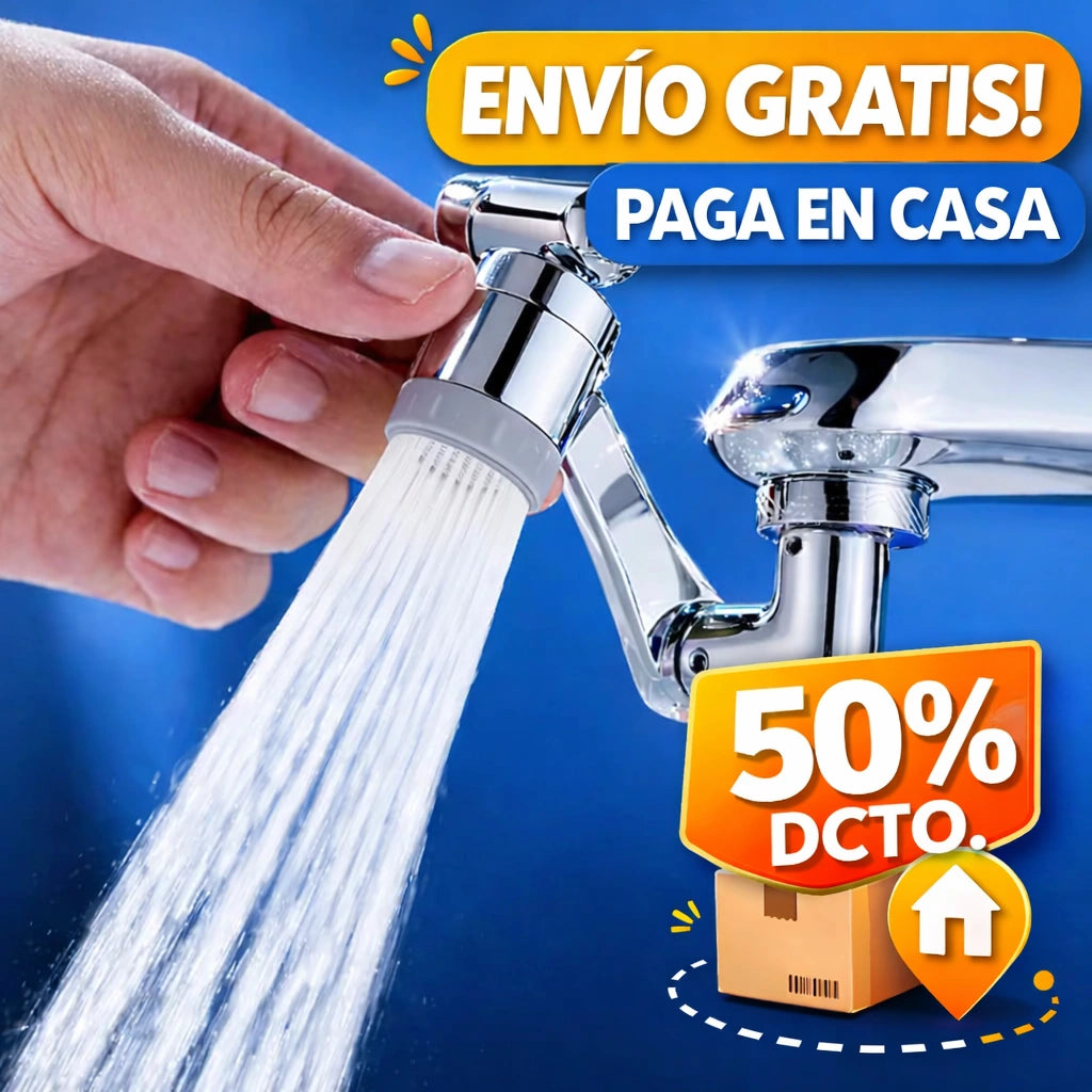 Boquilla Extensible 1080° Ahorra Agua
