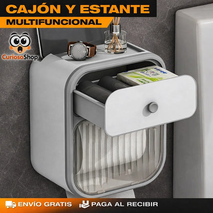 Organizador de Baño 3 en 1 con Cajón + Soporte Celular (2X1)