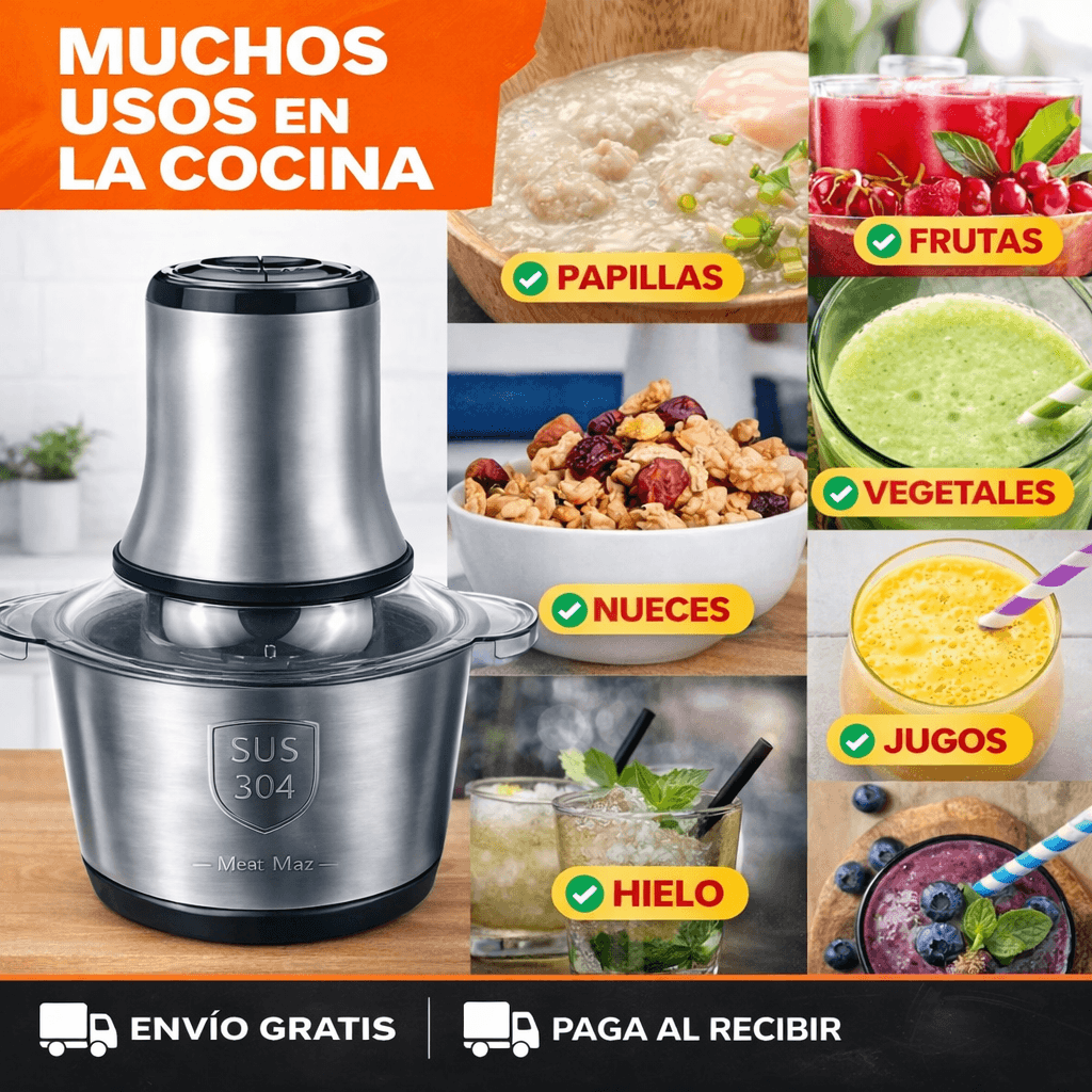 Picadora Eléctrica 2 Litros