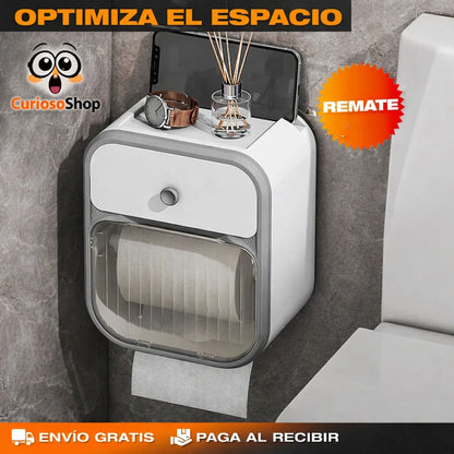 Organizador de Baño 3 en 1 con Cajón + Soporte Celular (2X1)